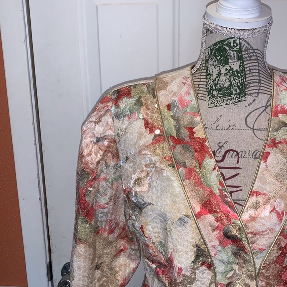 Beautiful Vintage 1980s Formal Sequined Blazer💕 - Picture 2 of 11